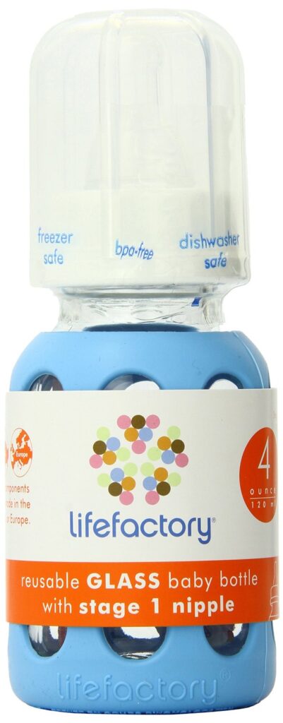Lifefactory BPA-Free Glass Baby Bottles