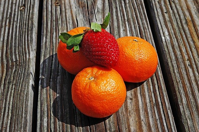 Tangerine Strawberry Infused Water