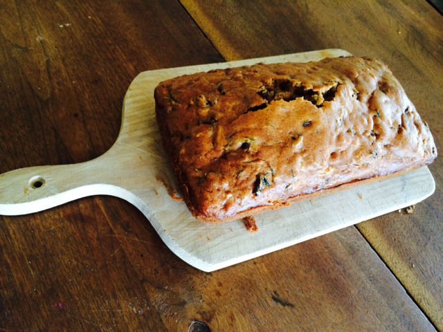 Fresh Zucchini Bread Loaf