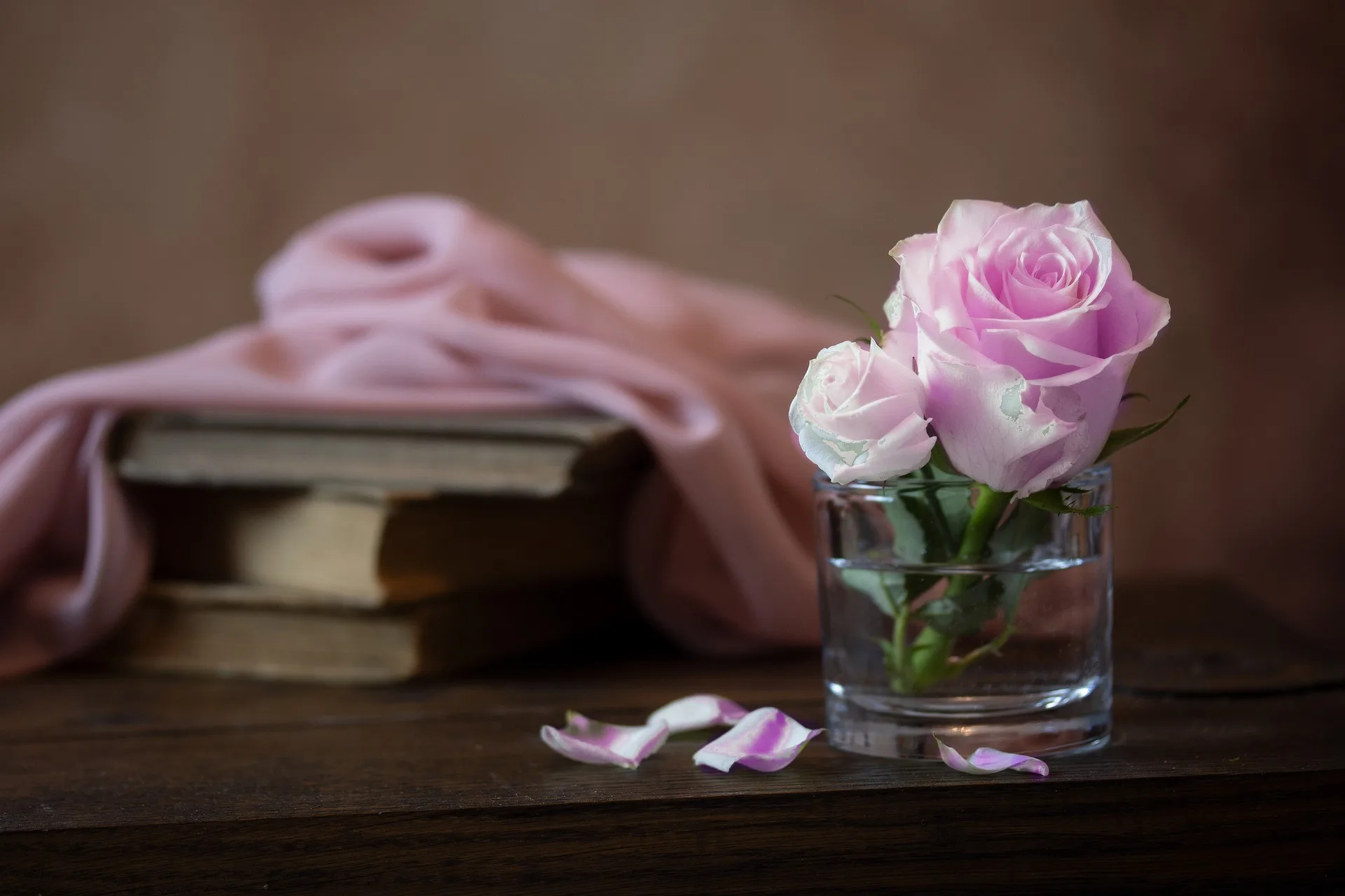 Lavender Rose Desk Books